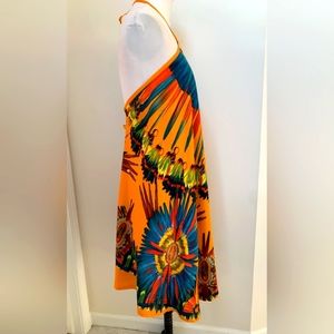 Vibrantly colored Jean Paul Gaultier halter style sundress